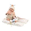 Llorens 74128 NEW BORN realistická bábika bábätko so zvukmi a mäkkým látkovým telom 42 cm