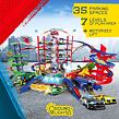 Majorette Garáž Super City + 6 autíčok a vlak