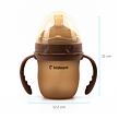 Kidnort Kojenecká lahev pro kojené děti Eple 150ml 0-3m béžová