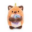 NICI plyš MyMochi Líška Geeks 8cm v kostýme žabky a videohrou, set darčekové balenie 8,5x6,5x10cm