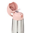 b.box Termoska na pití s brčkem 350 ml - blush crush