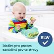 Canpol babies Silikónový delený tanier s prísavkou MACKO tyrkysový