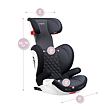 MoMi Autosedačka QUICK FIX 15 - 36kg sivá