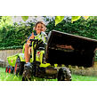 FALK Šliapací traktor Claas - bager s prednou a zadnou lyžicou a prívesom