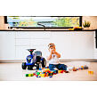 FALK Odrážadlo traktor Baby New Holland T7 s vozíkom a lopatou s hrabľami
