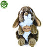 Rappa Plyšový králik hnedý stojaci , 18 cm, ECO-FRIENDLY