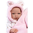 Llorens 73898 NEW BORN HOLČIČKA - realistická bábika bábätko s celovinylovým telom - 40 cm