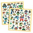 DJECO Samolepky Roboti metalické