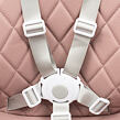 Jedálenská stolička Baby Mix Freja wooden dusty pink
