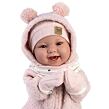 Llorens 84480 NEW BORN - realistická bábika bábätko so zvukmi a mäkkým látkovým telom - 44 cm