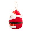 SQUISHMALLOWS Vianočná ozdoba Santa s okuliarmi - Nick, 10 cm