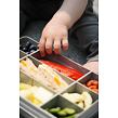 Snackle Box krabička na svačinu 1368 ml - šedá