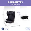 Asalvo KIPLING iSize sklápacia autosedačka 100-150, čierna