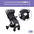 Asalvo KUBIC 2 cestovný kočiar 0m-22kg, GREY