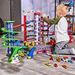 Majorette Garáž Super City + 6 autíčok a vlak