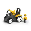 Efko Igráček ECO MultiGO Žltý traktor s radlicou, figúrka Igráček