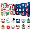 SQUISHMALLOWS Micromallows Adventskalender, 12 Stück