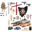 Playmobil Pirátska plť s pokladom