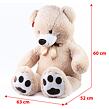 Veľký plyšový medveď Fido s visačkou 100 cm