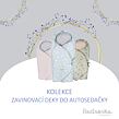Beztroska zavinovacia deka do autosedačky PINK DOTS