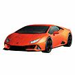 Ravensburger Lamborghini Huracán Evo oranžové 3D Puzzle 108 dílků