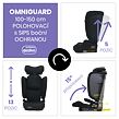 Asalvo OMNIGUARD iSize sklápacia autosedačka 100-150, čierna