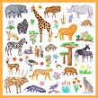 DJECO Samolepky Africké zvieratá