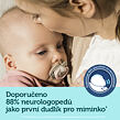 Canpol babies Set symetrických silikónových cumlíkov Light touch 0-6m SLEEPY KOALA modrý