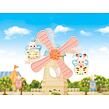 Sylvanian Families Zábavný park s větrným mlýnem a kotětem