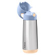 b.box Termoska na pitie so slamkou 500 ml - broskyňa