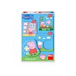 Dino Peppa Pig - Rodina 3-5 dílků baby Puzzle set