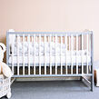Detská postieľka New Baby ELSA bielo-šedá