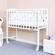 Detská prístavná postieľka New Baby MATEO 90x40 cm biela