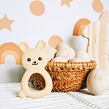 Jellystone Designs Hryzátko Králiček, šedé
