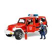 Bruder JEEP Rubicon - požiarna + figúrka