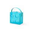 LEGO Box s rukojetí - průsvitná modrá