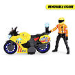 Dickie Záchranářský motocykl 17 cm s jezdcem