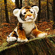 Rappa Plyšový tiger 33 cm ECO-FRIENDLY