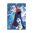 Dino Frozen: Kúzelné sestry Puzzle neón 100 XL dielikov
