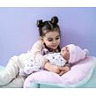 Llorens 74132 NEW BORN žmurkajúca realistická bábika bábätko so zvukmi a mäkkým látkovým telom 42 cm