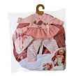Llorens M740-14 Obleček pro panenku miminko NEW BORN velikosti 40-42 cm s nosítkem do ruky