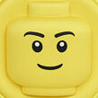 LEGO Minifigures Heads - kulatá 3D crossbody taška