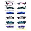 Majorette Autíčko Deluxe Cars, 6 druhov