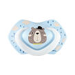 CANPOL BABIES A - Set symetrických silikonových dudlíků 0-6m BONJOUR PARIS modrý 
