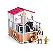 Schleich Stajňa s koňom klubová, Tori + Princess