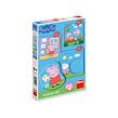 Dino Peppa Pig - Rodina 3-5 dílků baby Puzzle set