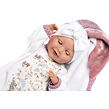Llorens 74040 NEW BORN - žmurkacia realistická bábika bábätko so zvukmi a mäkkým látkovým telom - 42