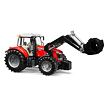 Bruder Traktor MASSEY FERGUSON + čelný nakladač