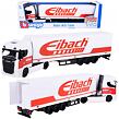 Bburago 1:43 Truck with trailer - Scania 770 S - White Trailer Eibach