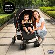 Asalvo NOVA Športový kočík 0m-15kg, čiernozlatý